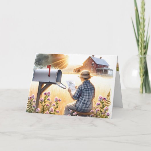 DNA検査結果付きオールドレディ誕生日 カード (正面)