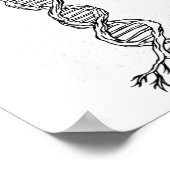 Dna樹木生命遺伝学生物学生物学研究地球日 ポスター (角)