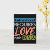 Dna父ではない愛を必要とする日Stepdadステップパパ カード (黄色い花)