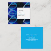 DNA科学ユニークをテーマにした スクエア名刺 (正面/裏面)