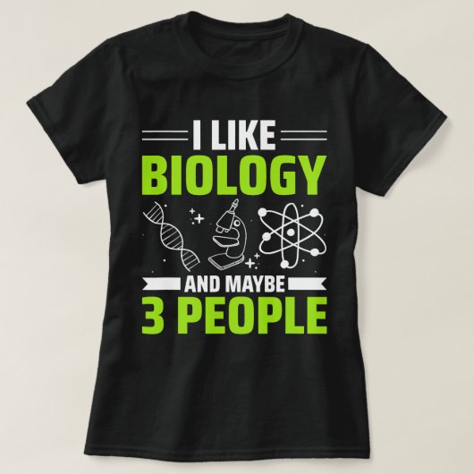 DNA科学生物学生物学2 Tシャツ (デザイン正面)