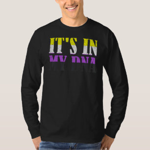 Dna第3性Lgbt同性愛者非バイナリー誇りを持ったフラグN Tシャツ