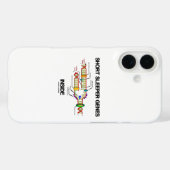 DNA複製のユーモアが詰まった短時間睡眠遺伝子Tシャツ Case-Mate iPhoneケース (裏面 (横))