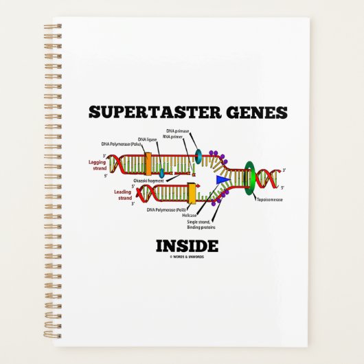 DNA複製ユーモア内のスーパータスター遺伝子 プランナー手帳 (正面)