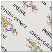 DNA複製ユーモア内のチェス遺伝子 ファブリック (クローズアップ)
