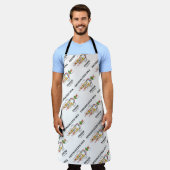 DNA複製ユーモア内の独断DNA エプロン (着用した状態)