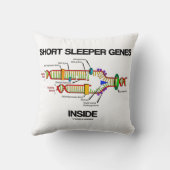 DNA複製ユーモア内の短い眠り遺伝子 クッション (裏面)