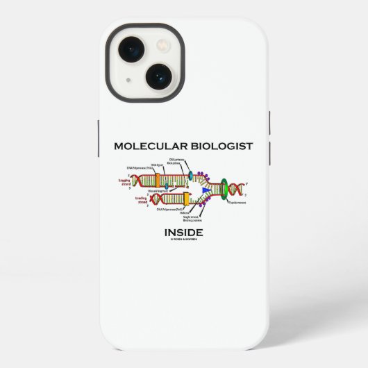 DNA複製内の分子生物学者 iPhoneケース (裏面)