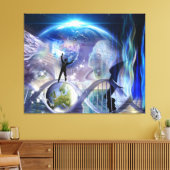 DNA覚醒デザイン キャンバスプリント (インサイチュ (リビング))