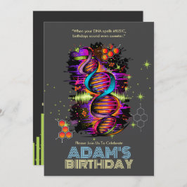 DNA走誕生日の音楽 招待状