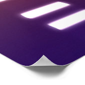 DNA遺伝子コードオレンジブルー ポスター (角)