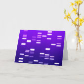DNA遺伝子コードパープル カード (黄色い花)