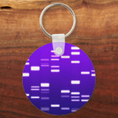 DNA遺伝子コードパープル キーホルダー (正面)