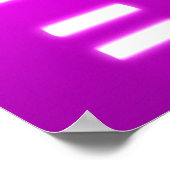 DNA遺伝子コードピンクマゼンタ ポスター (角)