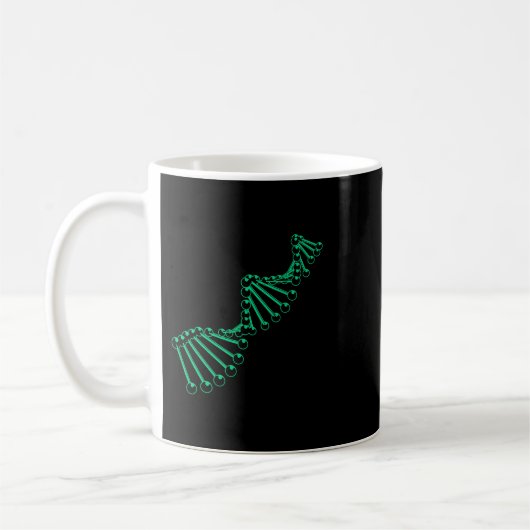 DNA遺伝符号生物学者ギフト科学生物学 コーヒーマグカップ (左)