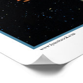 DNA銀河系プリント ポスター (角)