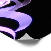 DNA鎖で作られた臍帯付き胎児 ポスター (角)