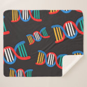 dna鎖パターン シェルパブランケット (正面(横))