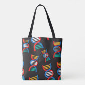 dna鎖パターン トートバッグ (裏面)