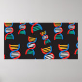 dna鎖パターン ポスター (正面)