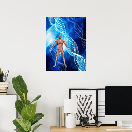 DNA鎖 ポスター (ホームオフィス)