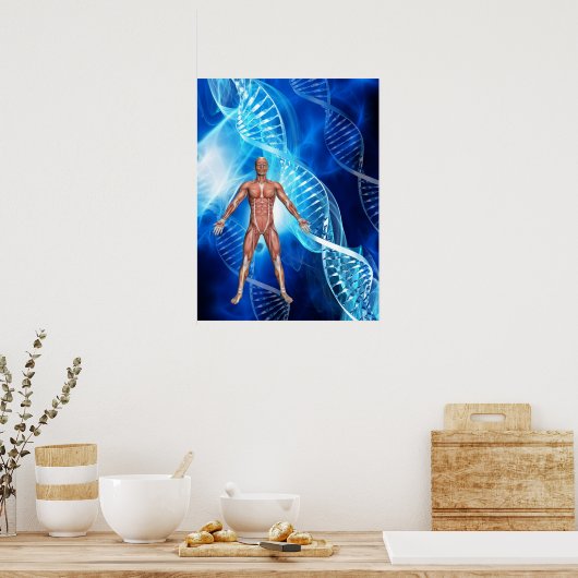 DNA鎖 ポスター (キッチン)