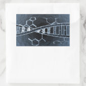 DNA鎖 長方形シール (バッグ)