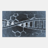 DNA鎖 長方形シール (正面)