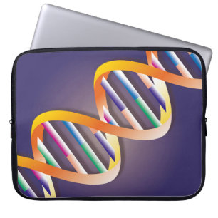 DNA スポットライト サイエンス ラップトップスリーブ
