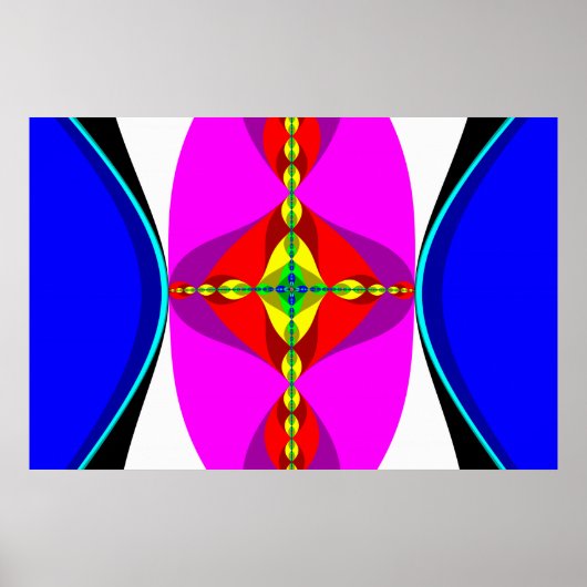 DNA – フラクタル・アート ポスター (正面)