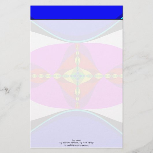 DNA – フラクタル・アート 便箋 (正面)