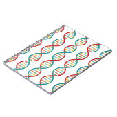 ​DNA​ミッドSTEMモダン生物学ストライプ白 ノートブック (左側)