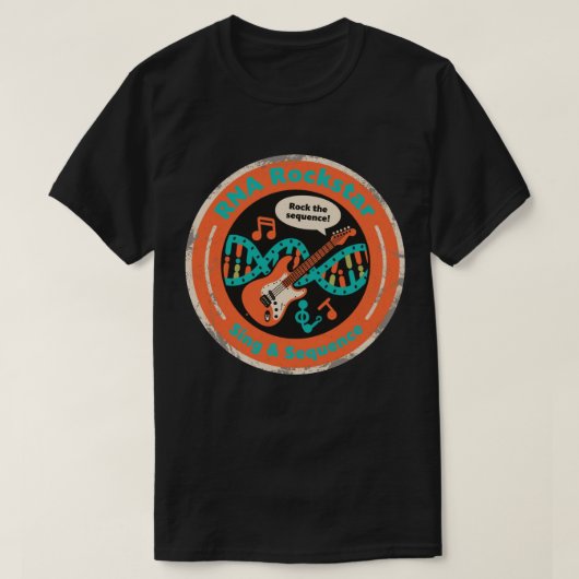 DNA ロッカー ゲノムとジャムろう Tシャツ (デザイン正面)