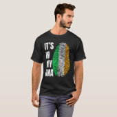 DNA+指紋生体認証+アイルランド+国旗 Tシャツ (正面フル)