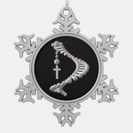 DNA:有向進化 スノーフレークピューターオーナメント (正面)