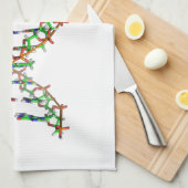 DNA -科学か科学者または生物学 キッチンタオル (四つ折り)