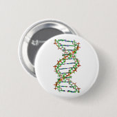 DNA – 科学/科学者/生物学 缶バッジ (正面&裏面)