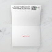 DNA 転写 ツリーの休暇 猫 シーズンカード (内部)