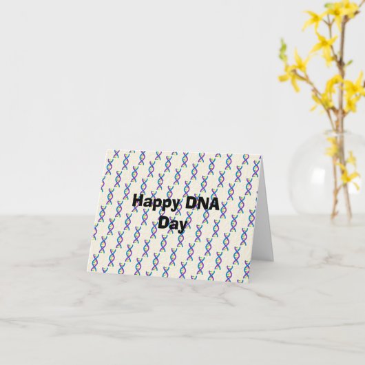 DNA Day Lab Researcher Card カード (黄色い花)