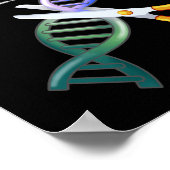 Dna Funny Rock Paper Crispr Genetic Science Race  ポスター (角)