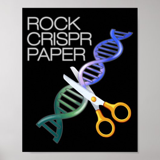 Dna Funny Rock Paper Crispr Genetic Science Race  ポスター (正面)