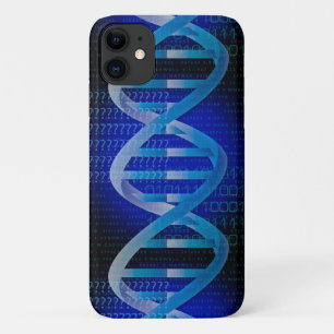 DNA ID ブルーの科学 iPhone 11 ケース