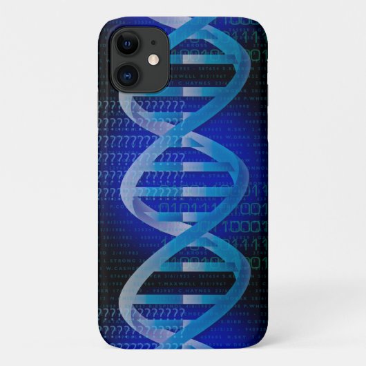 DNA ID ブルーの科学 Case-Mate iPhoneケース (裏面)