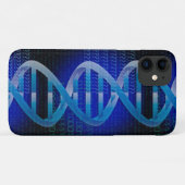 DNA ID ブルーの科学 Case-Mate iPhoneケース (裏面(横))
