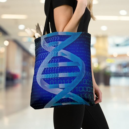 DNA ID ブルー 医学・サイエンス トートバッグ