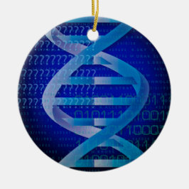 DNA ID ブルー 医学 セラミックオーナメント