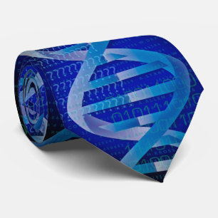 DNA ID Medical Science Blue ネクタイ