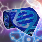 DNA ID Medical Science Blue ネクタイ