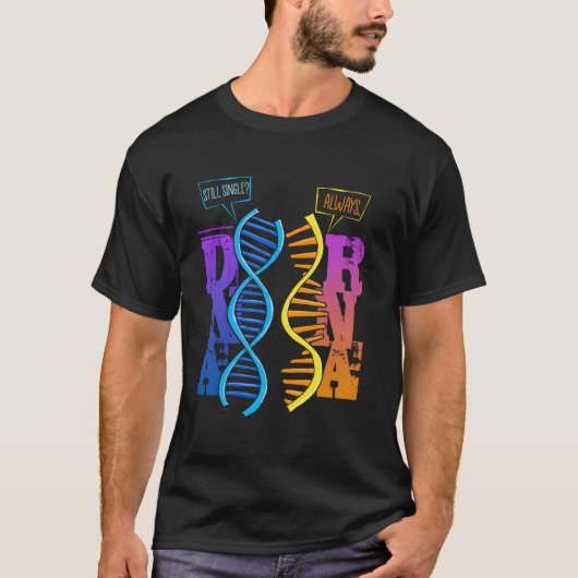Dna Rna分子生物学Pun Science Genetics Gen Tシャツ (正面)