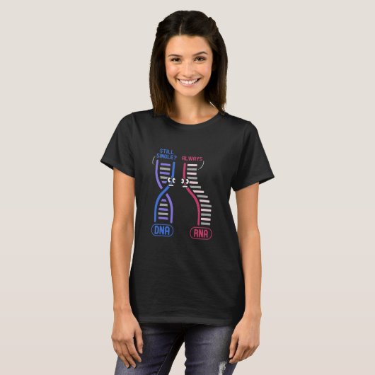 DNA RNA微生物生物学生物学者科学 Tシャツ (正面フル)